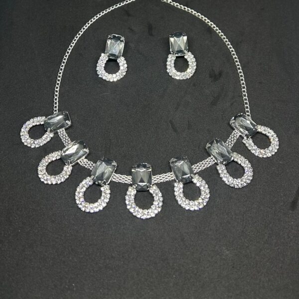 Elegant Stone And Necklace Set