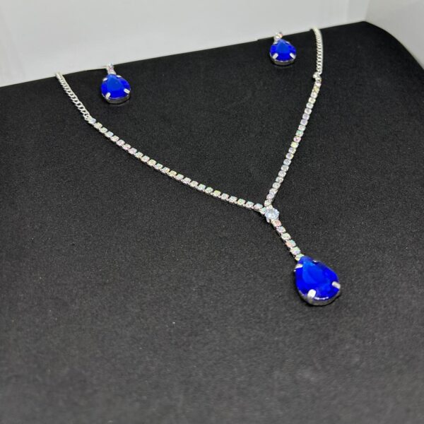 Ocean Crystal Drop Necklace Set