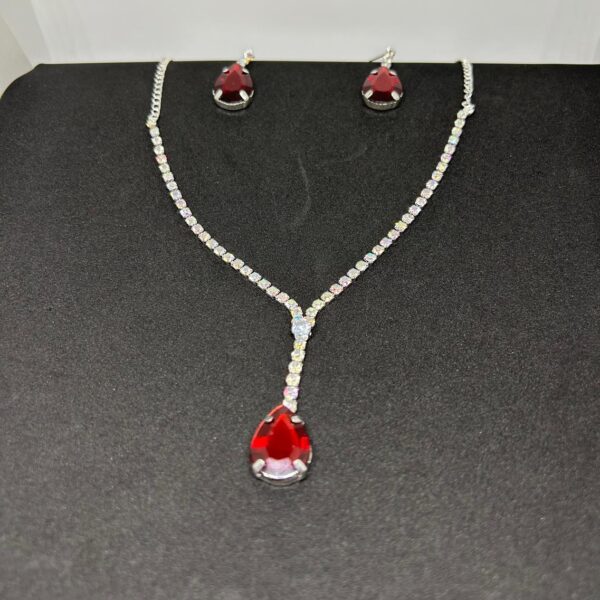 Ocean Crystal Drop Necklace Set