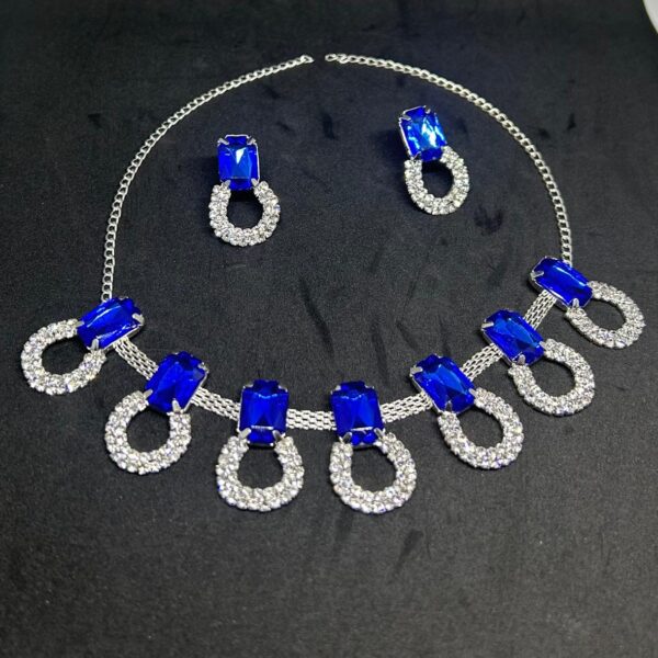 Elegant Stone And Necklace Set