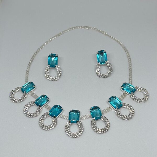 Elegant Stone And Necklace Set